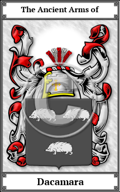 Dacamara Family Crest Download (JPG)  Book Plated - 150 DPI