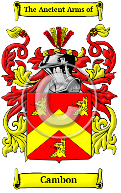 Cambon Family Crest/Coat of Arms