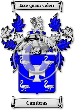 Cambras Family Crest Download (jpg) Legacy Series - 150 DPI