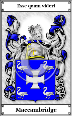 Maccambridge Family Crest Download (JPG)  Book Plated - 150 DPI