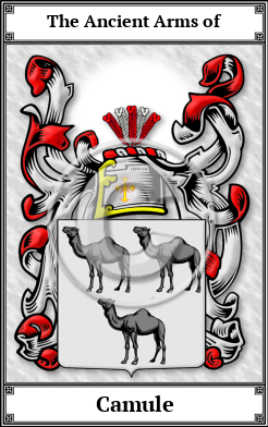 Camule Family Crest Download (JPG)  Book Plated - 150 DPI