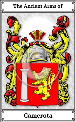 Camerota Family Crest Download (JPG)  Book Plated - 150 DPI