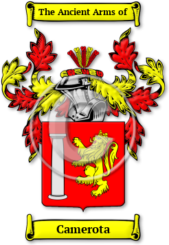 Camerota Family Crest Download (jpg) Legacy Series - 150 DPI