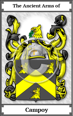 Campoy Family Crest Download (JPG)  Book Plated - 150 DPI