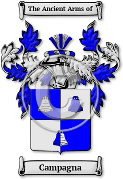 Campagna Family Crest Download (jpg) Legacy Series - 150 DPI