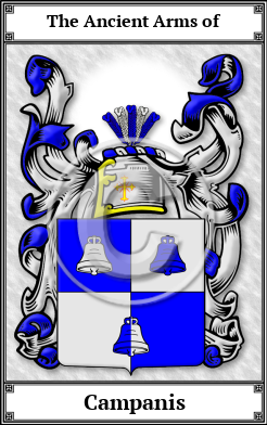 Campanis Family Crest Download (JPG)  Book Plated - 150 DPI
