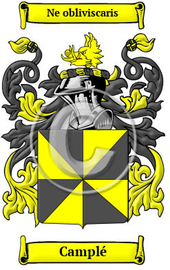 Camplé Family Crest Download (JPG) Heritage Series - 300 DPI