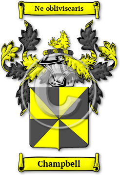 Champbell Family Crest Download (JPG) Legacy Series - 300 DPI