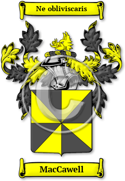 MacCawell Family Crest Download (jpg) Legacy Series - 150 DPI