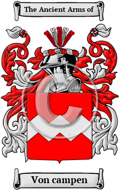 Von campen Family Crest/Coat of Arms
