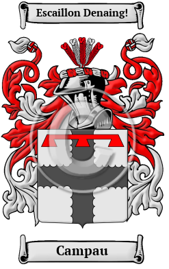 Campau Family Crest Download (JPG) Heritage Series - 600 DPI