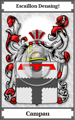 Campau Family Crest Download (JPG)  Book Plated - 150 DPI