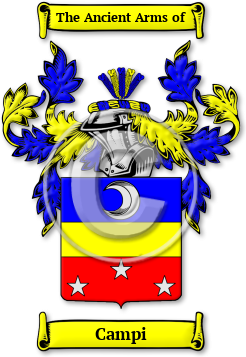 Campi Family Crest Download (jpg) Legacy Series - 150 DPI
