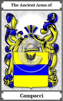 Campacci Family Crest Download (JPG) Book Plated - 600 DPI