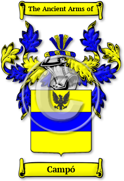 Campó Family Crest Download (JPG) Legacy Series - 600 DPI