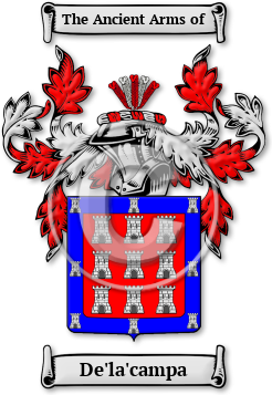 De'la'campa Family Crest Download (jpg) Legacy Series - 150 DPI