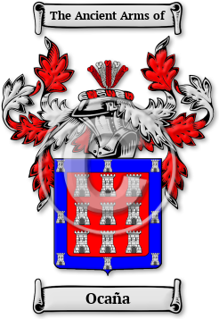 Ocaña Family Crest Download (jpg) Legacy Series - 150 DPI