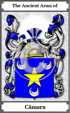 Câmara Family Crest Download (JPG) Book Plated - 150 DPI