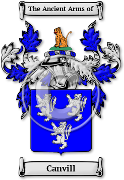 Canvill Family Crest Download (jpg) Legacy Series - 150 DPI