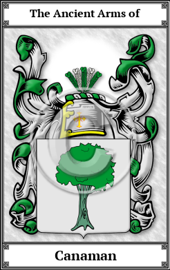 Canaman Family Crest Download (JPG) Book Plated - 600 DPI