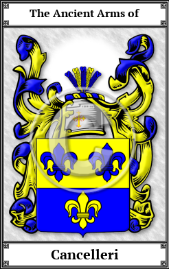 Cancelleri Family Crest Download (JPG)  Book Plated - 150 DPI