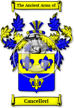 Cancelleri Family Crest Download (jpg) Legacy Series - 150 DPI