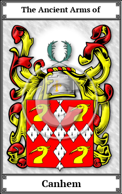 Canhem Family Crest Download (JPG) Book Plated - 600 DPI