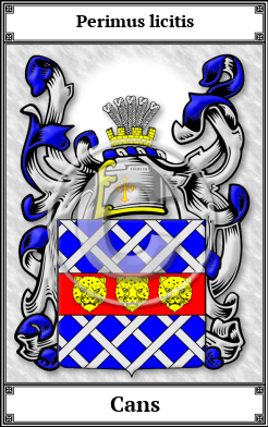 Cans Family Crest Download (JPG)  Book Plated - 150 DPI