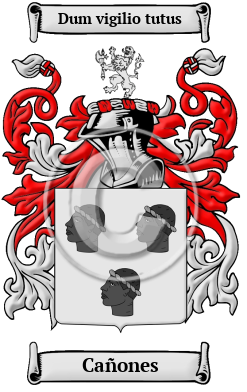 Cañones Family Crest Download (JPG) Heritage Series - 300 DPI