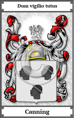Canning Family Crest Download (JPG) Book Plated - 600 DPI