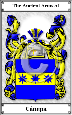 Cánepa Family Crest Download (JPG) Book Plated - 600 DPI