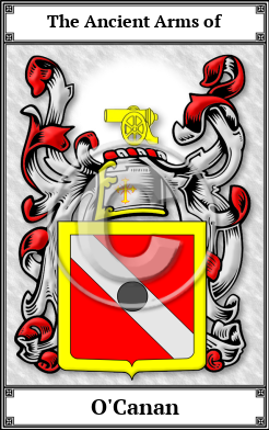 O'Canan Family Crest Download (JPG)  Book Plated - 150 DPI
