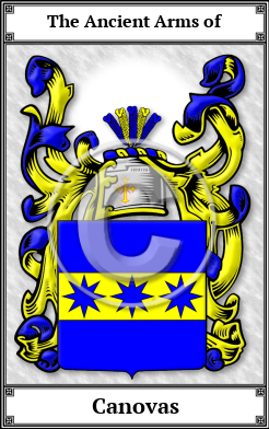 Canovas Family Crest Download (JPG)  Book Plated - 150 DPI