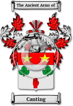 Canting Family Crest Download (JPG) Legacy Series - 600 DPI