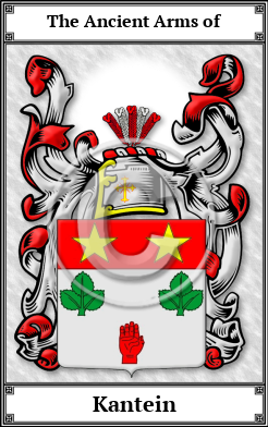 Kantein Family Crest Download (JPG) Book Plated - 600 DPI