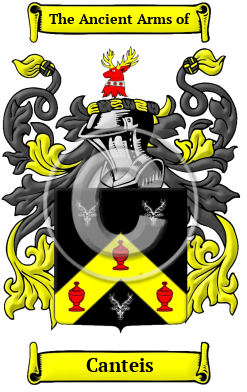 Canteis Family Crest Download (JPG) Heritage Series - 600 DPI