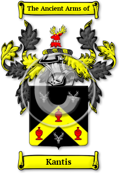 Kantis Family Crest Download (jpg) Legacy Series - 150 DPI