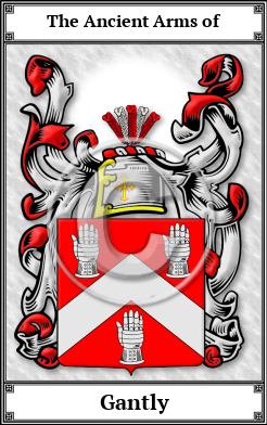 Gantly Family Crest Download (JPG)  Book Plated - 150 DPI