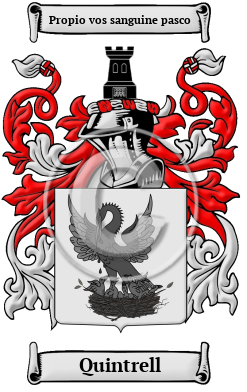 Quintrell Family Crest Download (JPG) Heritage Series - 600 DPI