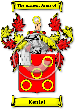 Kentel Family Crest Download (jpg) Legacy Series - 150 DPI