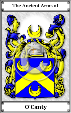 O'Canty Family Crest Download (JPG)  Book Plated - 150 DPI