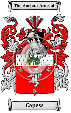 Capess Family Crest Download (JPG) Heritage Series - 600 DPI