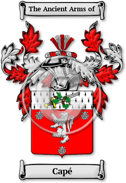 Capé Family Crest Download (JPG) Legacy Series - 600 DPI