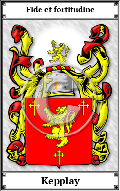 Kepplay Family Crest Download (JPG)  Book Plated - 150 DPI
