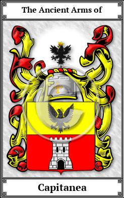 Capitanea Family Crest Download (JPG) Book Plated - 600 DPI