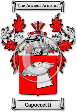 Capoccetti Family Crest Download (JPG) Legacy Series - 600 DPI