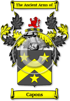 Capons Family Crest Download (JPG) Legacy Series - 600 DPI
