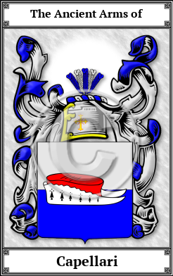 Capellari Family Crest Download (JPG) Book Plated - 600 DPI