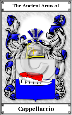 Cappellaccio Family Crest Download (JPG)  Book Plated - 150 DPI