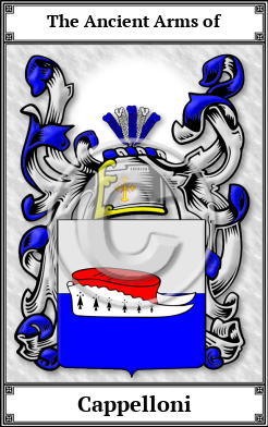Cappelloni Family Crest Download (JPG)  Book Plated - 150 DPI